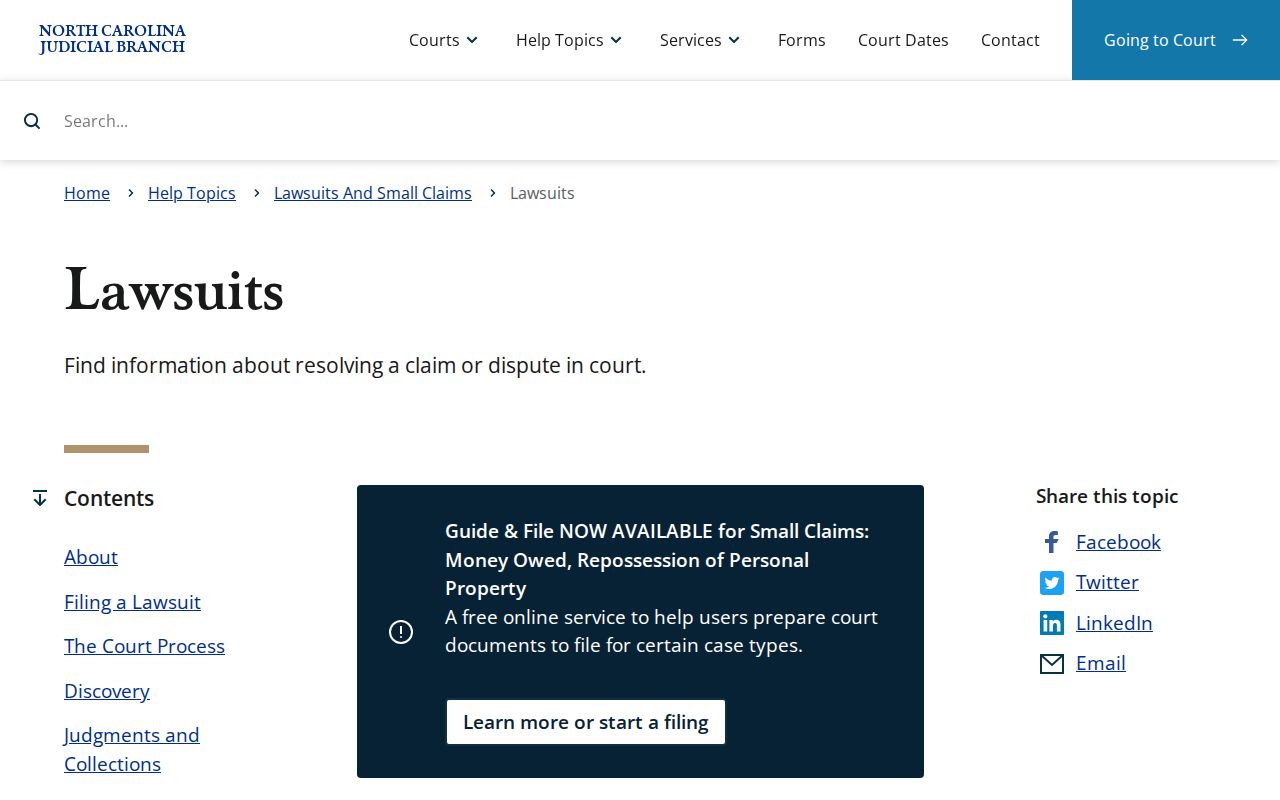 Bertie County civil court docket lawsuits and small claims source