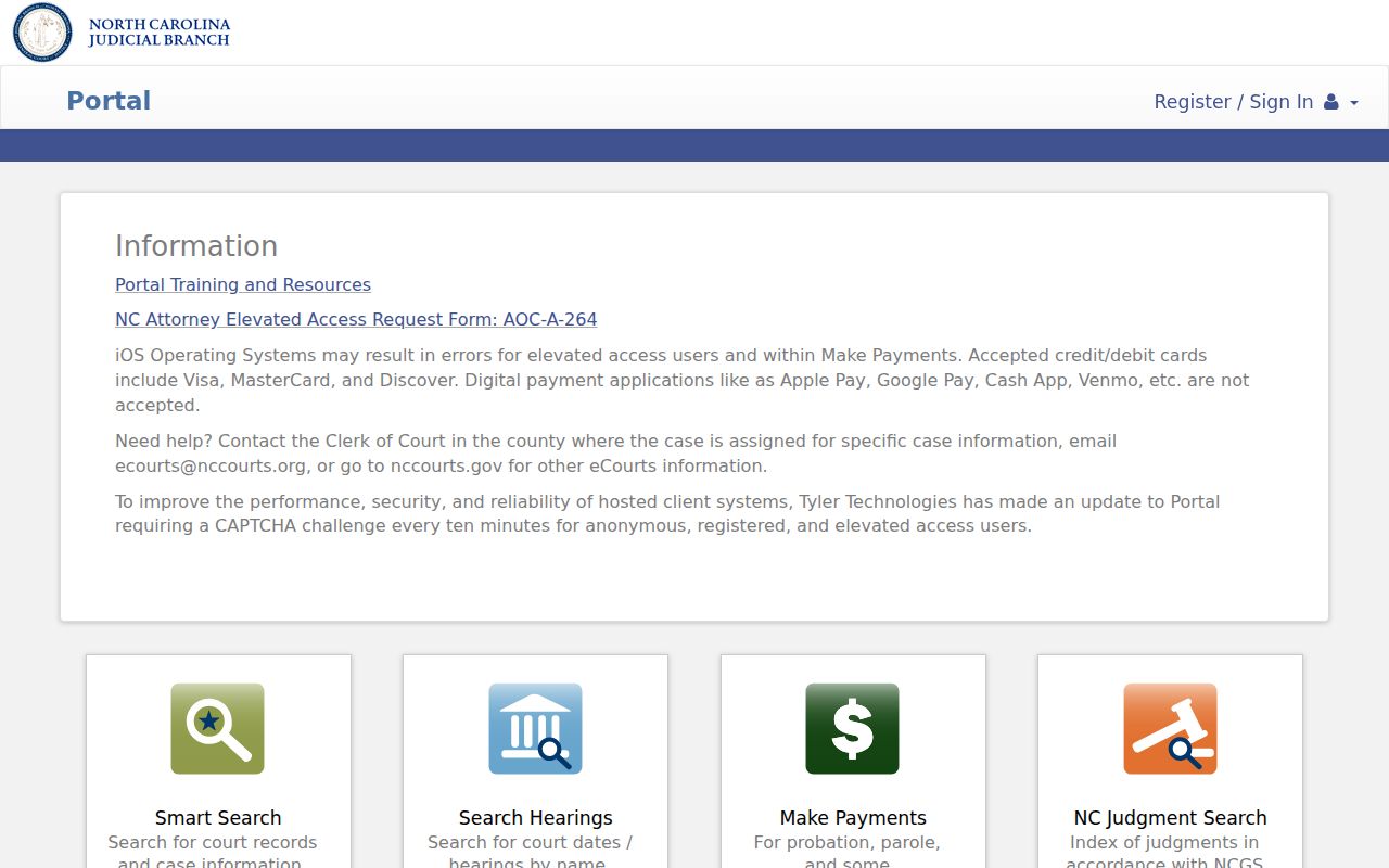Bertie County court docket Portal search resources