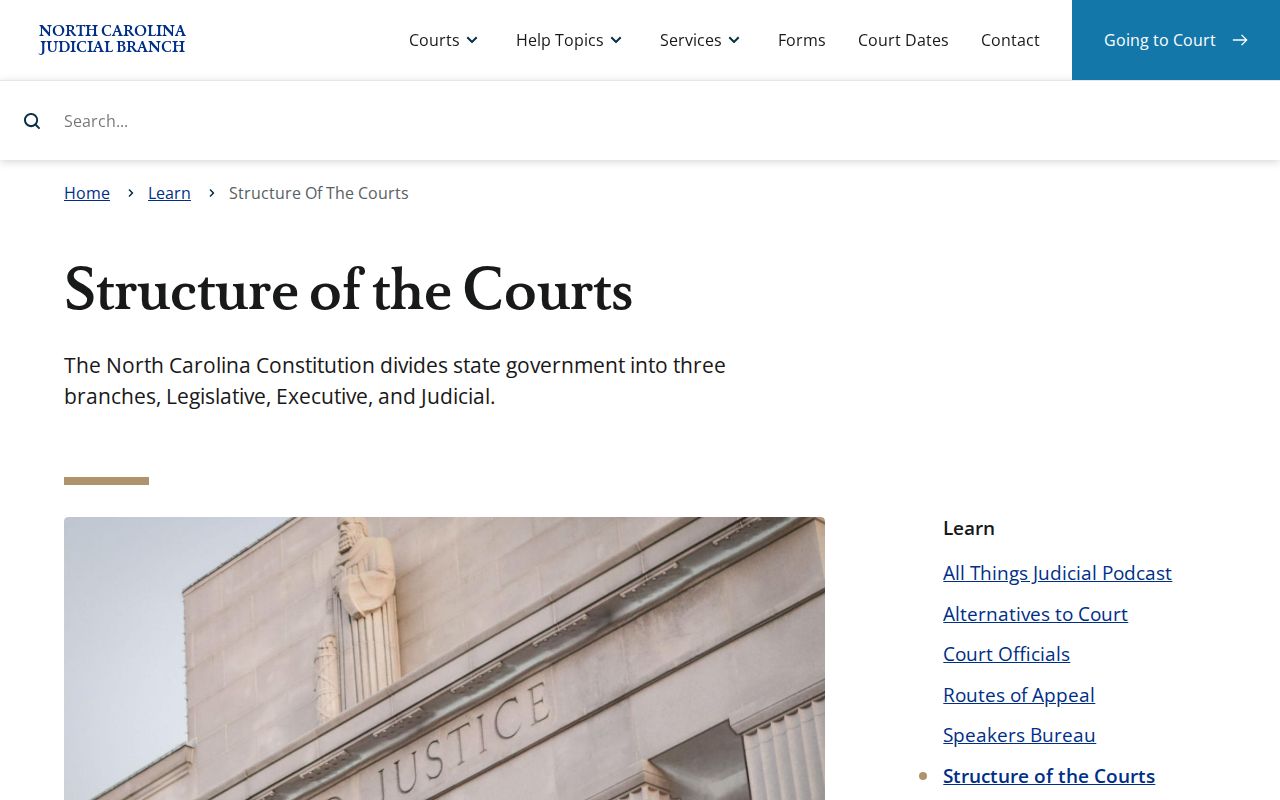 Bertie County court docket state court structure